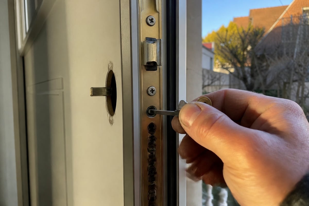 installation nouvelle serrure et alignement